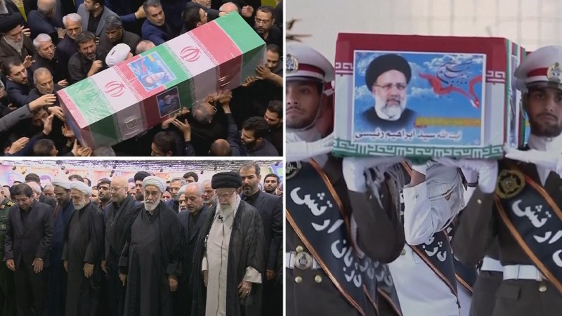 Big crowds in Iran’s capital for president’s funeral