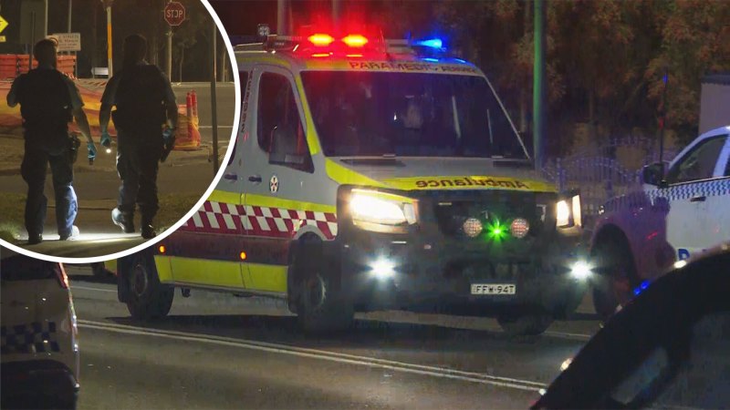 Gunman on the run and a man in hospital after shooting in western Sydney