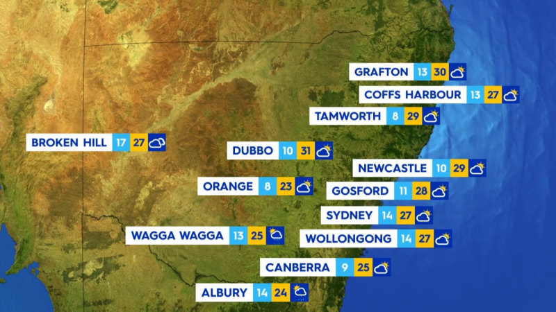 National weather forecast for Wednesday October 23