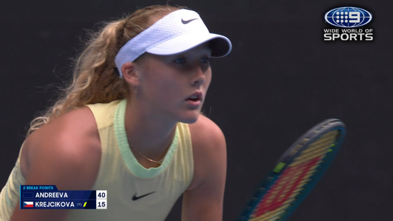 Australian Open Highlights: Mirra Andreeva v Barbora Krejcikova