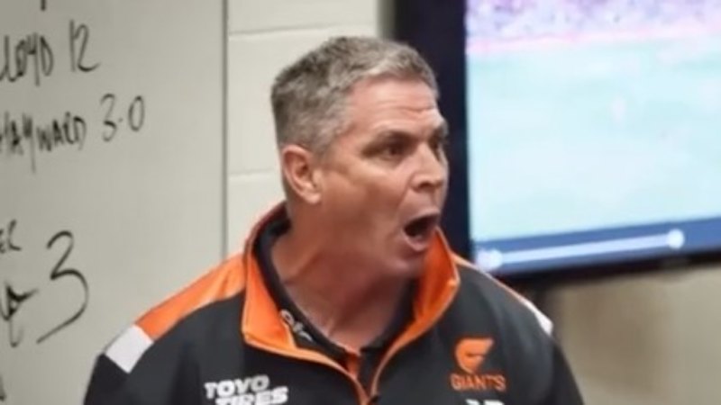 Giants coach’s expletive-riddled half-time speech