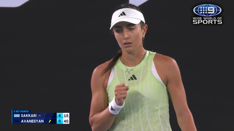 Australian Open Highlights: Maria Sakkari v Elina Avanesyan