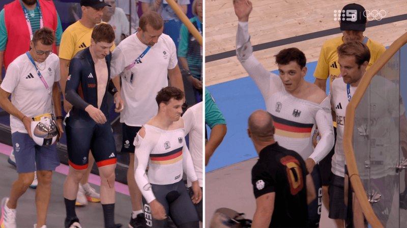 Aussies to race for gold after chaotic crash in men’s keirin semi final