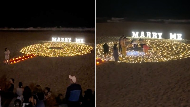 Sydney locals rush to help couple after proposal goes horribly wrong