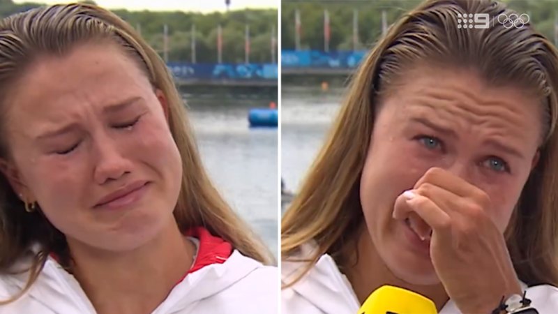 Olympic gold medalist breaks down over poignant note her dad saved