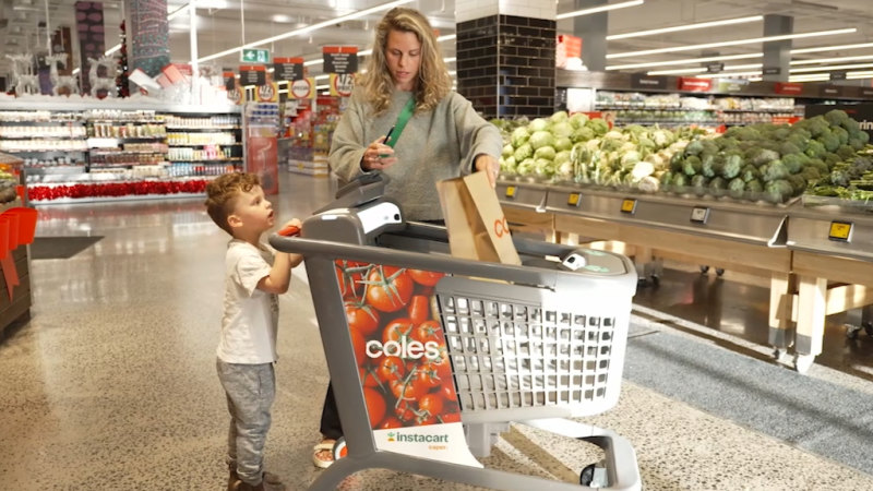 Coles to trial AI-powered trolleys in Australia-first move