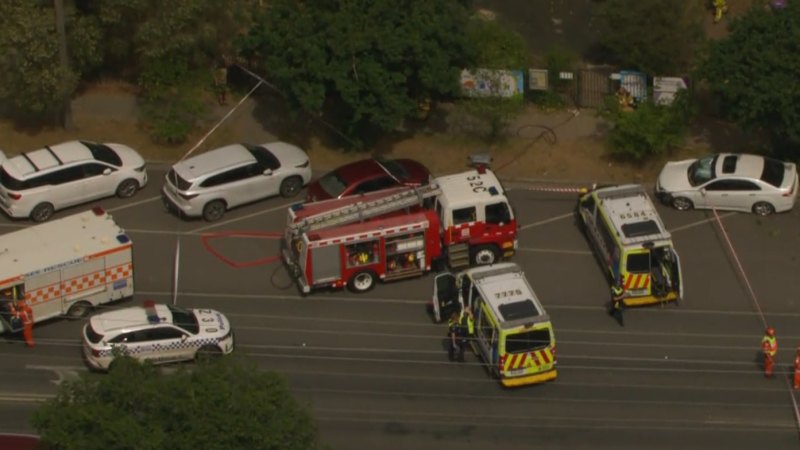 Adult killed, child injured after truck crashes into kindergarten north-west of Melbourne