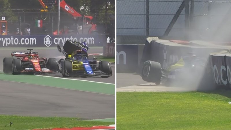 Star fumes at ‘idiot’ rival after heavy practice crash