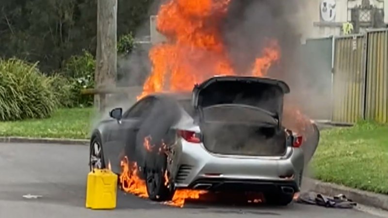 Police investigate after shooting and car fire in Sydney’s west