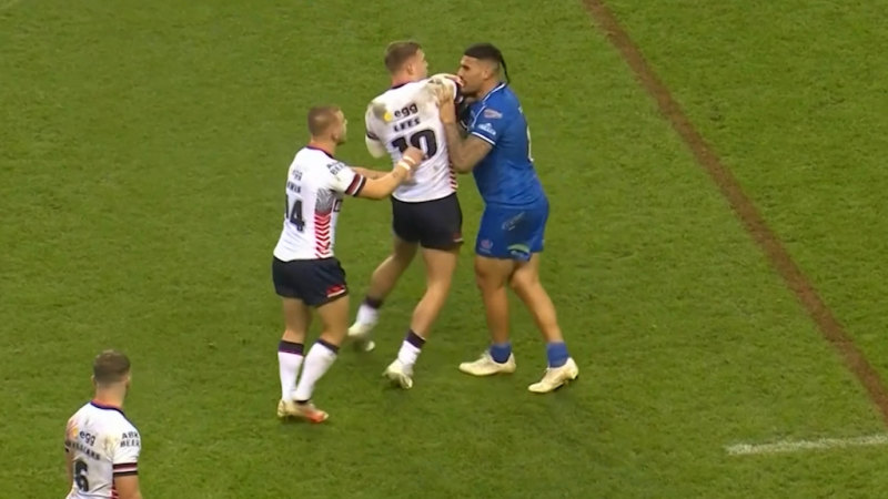 Wild scuffle mars end of England-Samoa Test