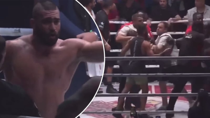 Ex-UFC star’s boxing debut ends with all-in brawl