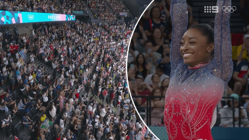 Standing ovation as Biles redeems herself after beam blunder