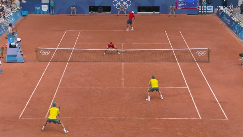 Incredible point by the Aussies during men’s doubles final