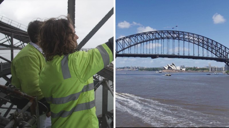 Tradies get ultra-rare shot at working on iconic Sydney Landmark