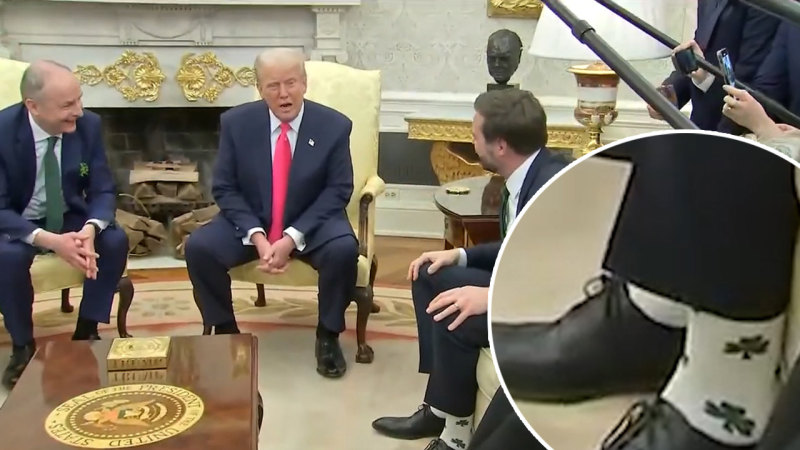 Trump remarks on Vance's socks
