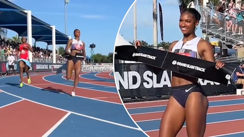 American hurdles record shattered