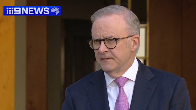 Prime Minister Anthony Albanese addresses media in Canberra after election win