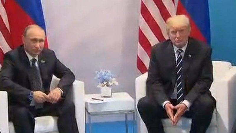 US President Donald Trump says he's angry with Russian leader