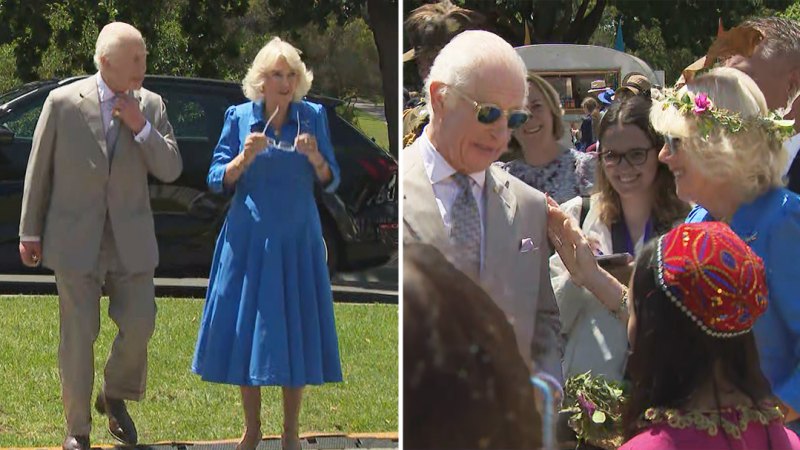 King Charles and Queen Camilla’s arrive at Parramatta Park