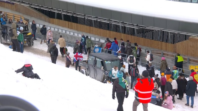 Worrying scenes as star stretchered off