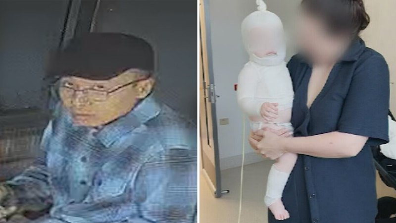 Manhunt continues for baby attacker