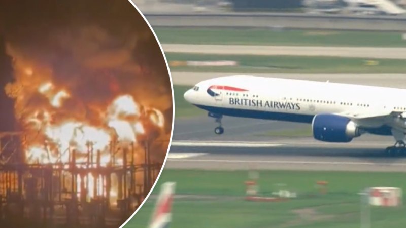 London's Heathrow Airport plunged into darkness