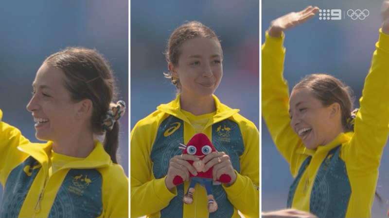 Aussie’s podium jig after winning bronze