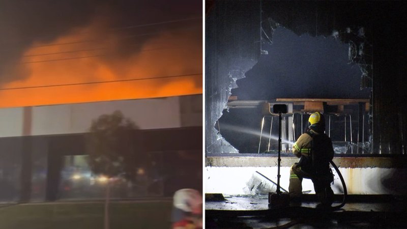 Fire engulfs Melbourne gym