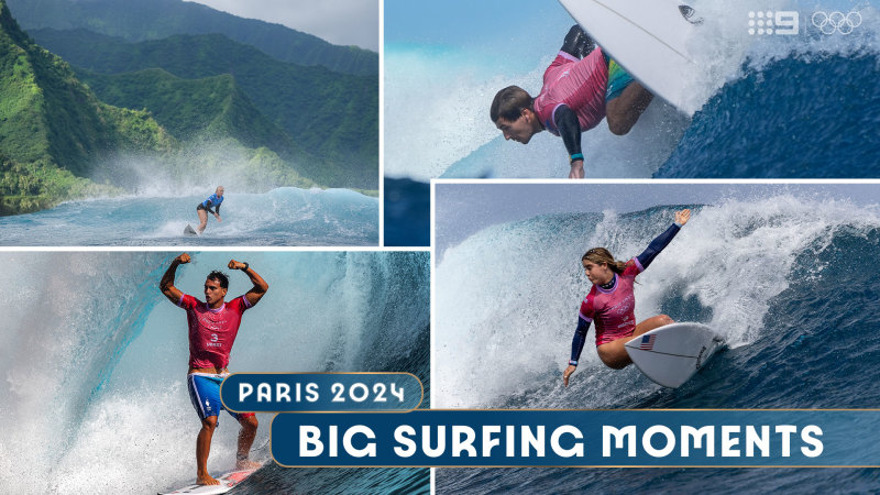 Wildest moments of surfing at Paris 2024