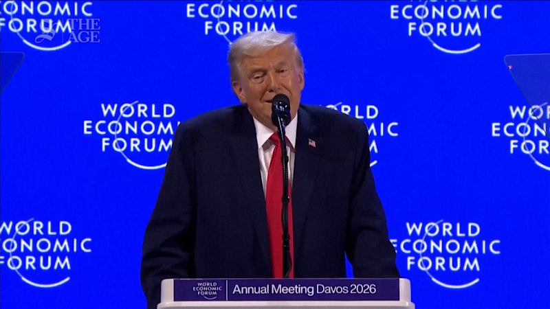 Trump repeatedly calls Greenland 'Iceland' during speech in Davos