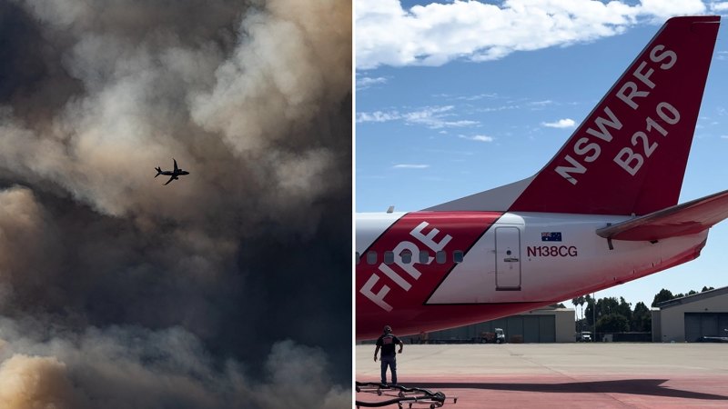 RFS aerial firefighters deployed to slow the spread of The Park Fire