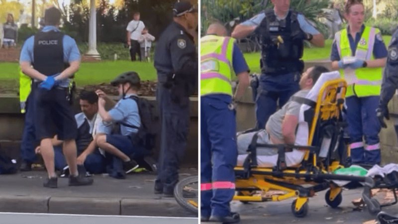 Man charged with stabbing police officer in Sydney