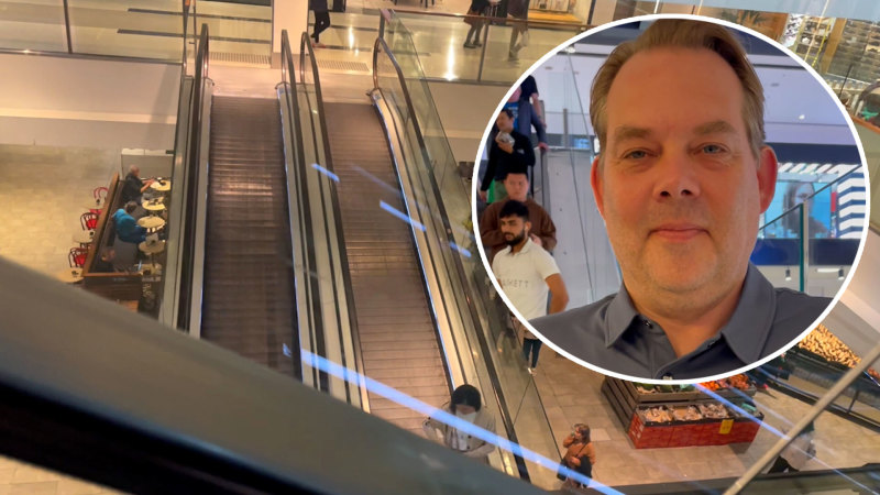 Escalator runaround in shopping malls