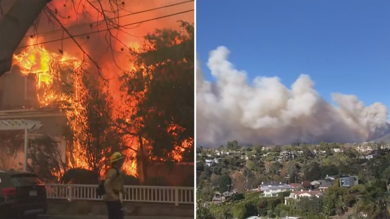 Wildfire causing chaos in Los Angeles