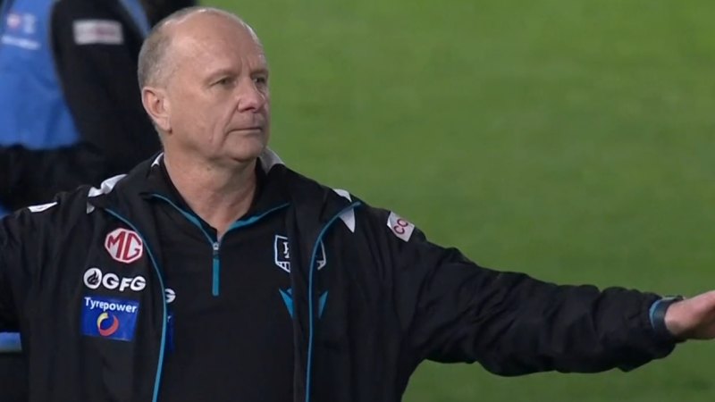 Port Adelaide coach asked to ‘please explain’ post-match altercation