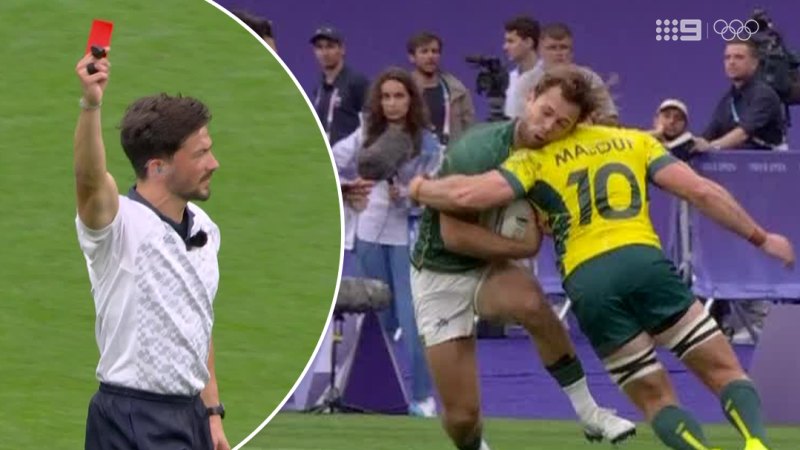 Aussie captain cops red card