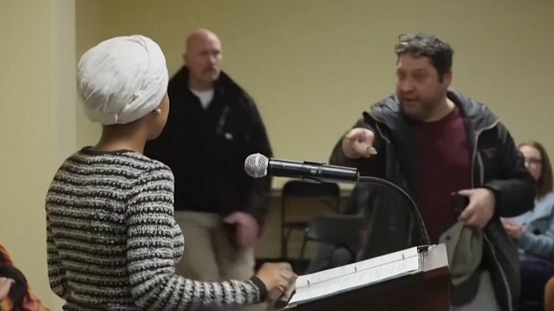 Ilhan Omar sprayed with unknown substance