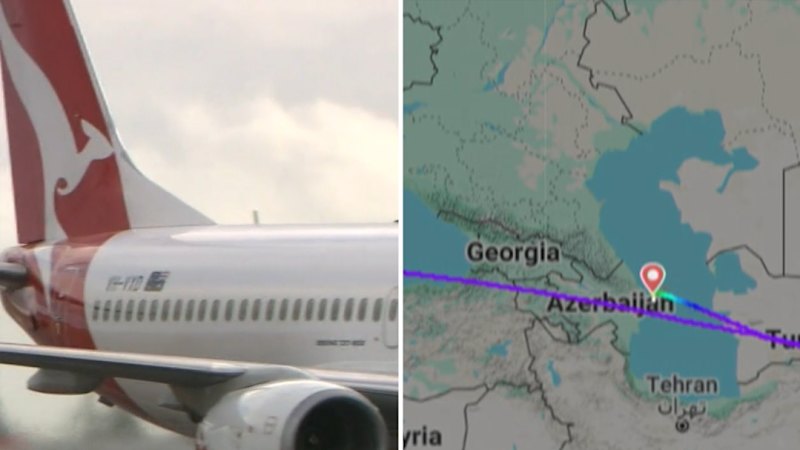 Hundreds of Australians stranded in Azerbaijan after Qantas jet forced to divert