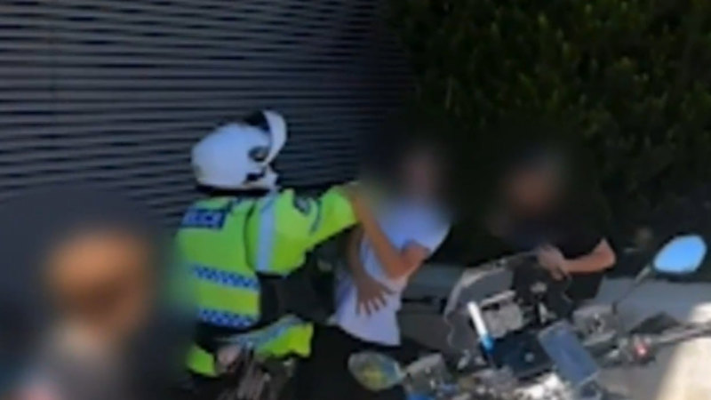 Two teens charged over alleged police assault