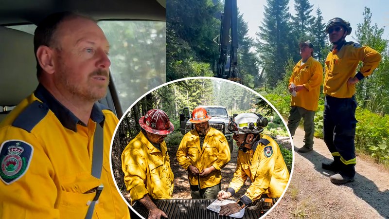 RFS volunteer Stuart Dawson oversees a forestry taskforce in Oregon