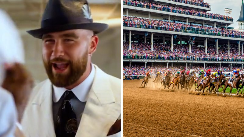 Kelce pumped at Kentucky Derby