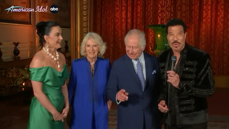 King Charles and Queen Camilla make surprise appearance on American Idol