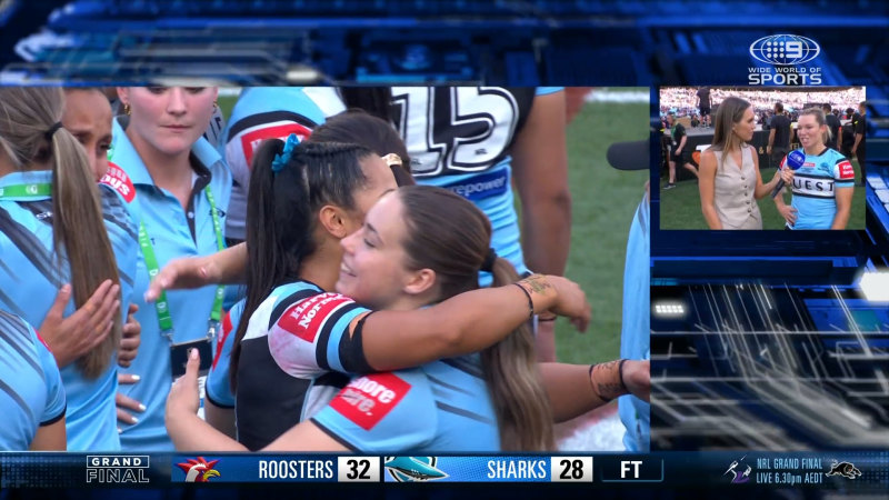 Devastated Sharks console each other after full-time