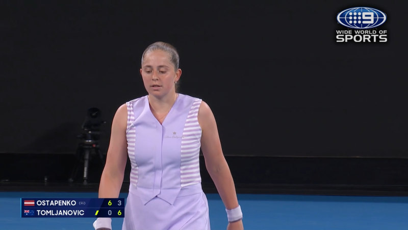 Australian Open Highlights: Ajla Tomljanovic v Jelena Ostapenko