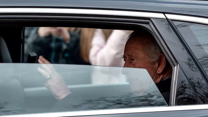 King Charles III seen in public one day after hospitalisation for cancer treatment side effects