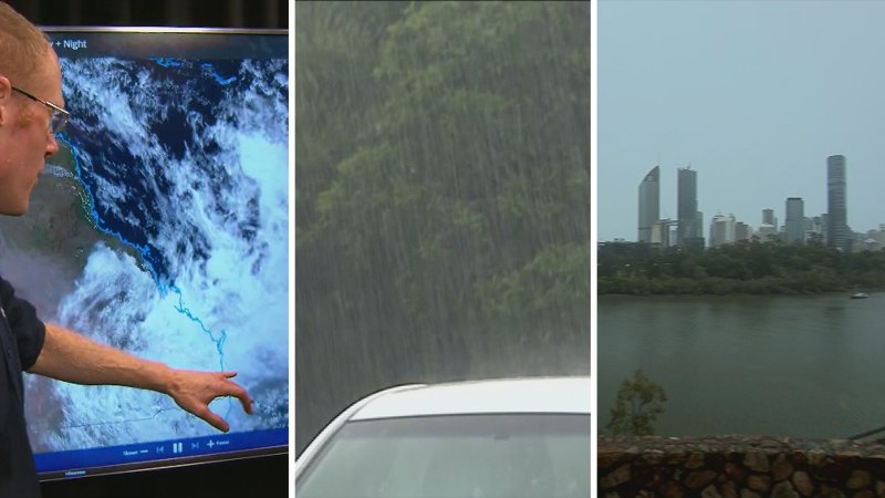 Queensland city battered by record-breaking rainfall