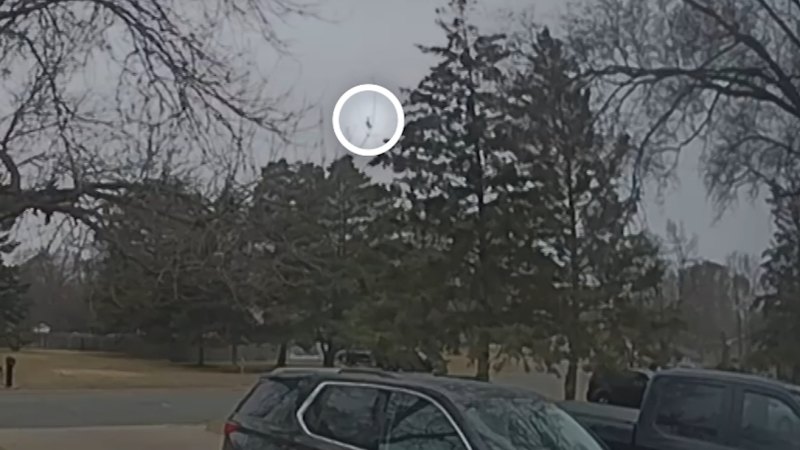 Door camera catches plane crashing into home in US