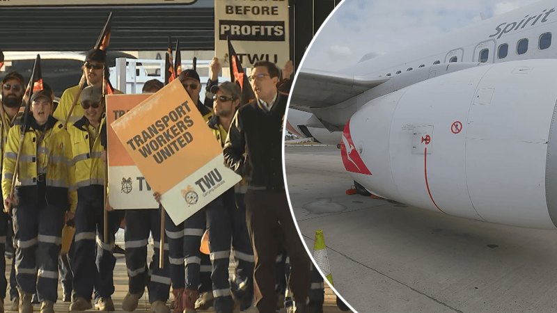 Sydney Airport refuellers walk off the job in second round of strikes