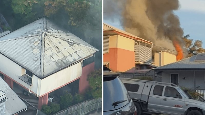 Police investigate suspicious Brisbane fire that left one man dead and woman with serious burns