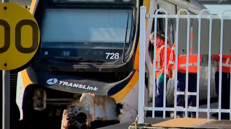Truck and train collision at level crossing causes major traffic delays